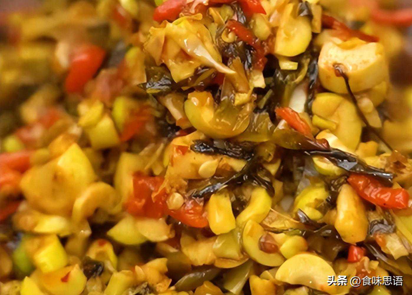外婆菜炒小笋，一款充满乡愁的风味美食，简单易学，解馋下饭